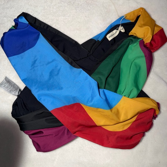 Mara Hoffman Multicolor Off-Shoulder Crop Top - Picture 4 of 7